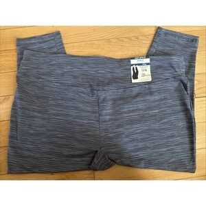 NWT Terra and Sky  Grey Heather Stretch Activewear Ankle Pants Sz 3X Soft